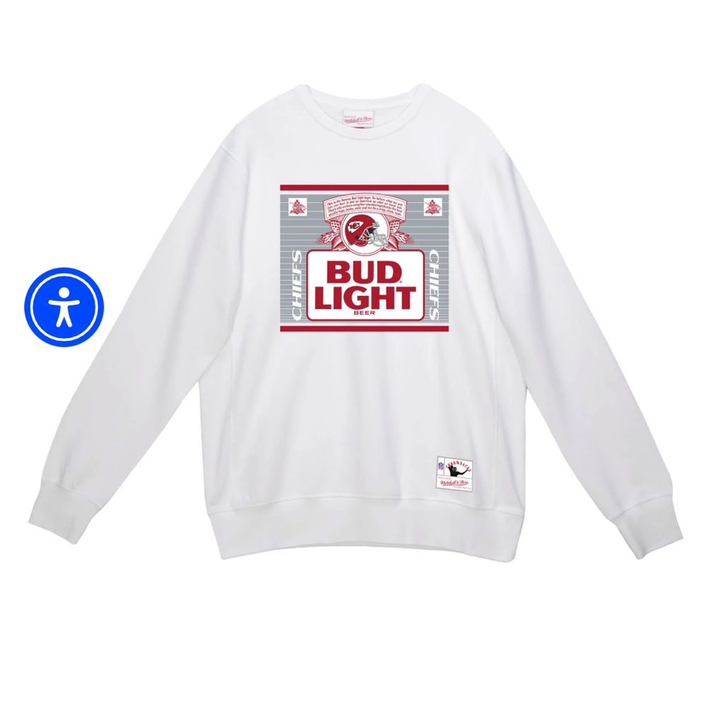 *NWT* Bud Light x Mitchell & Ness Kansas City Chiefs Crewneck